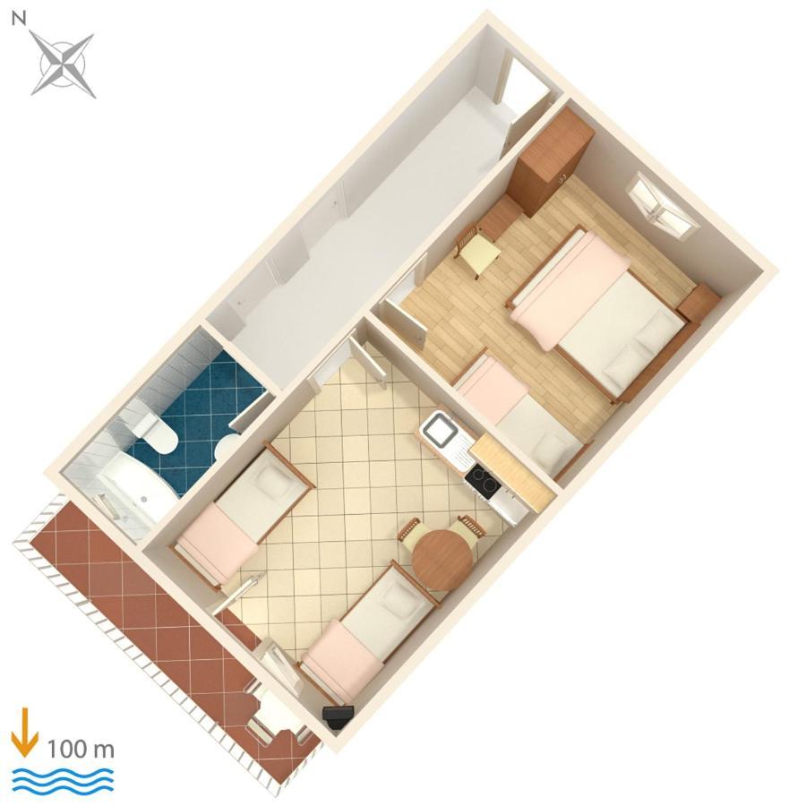 Apartments By The Sea Podaca, Makarska - 6874 Ngoại thất bức ảnh