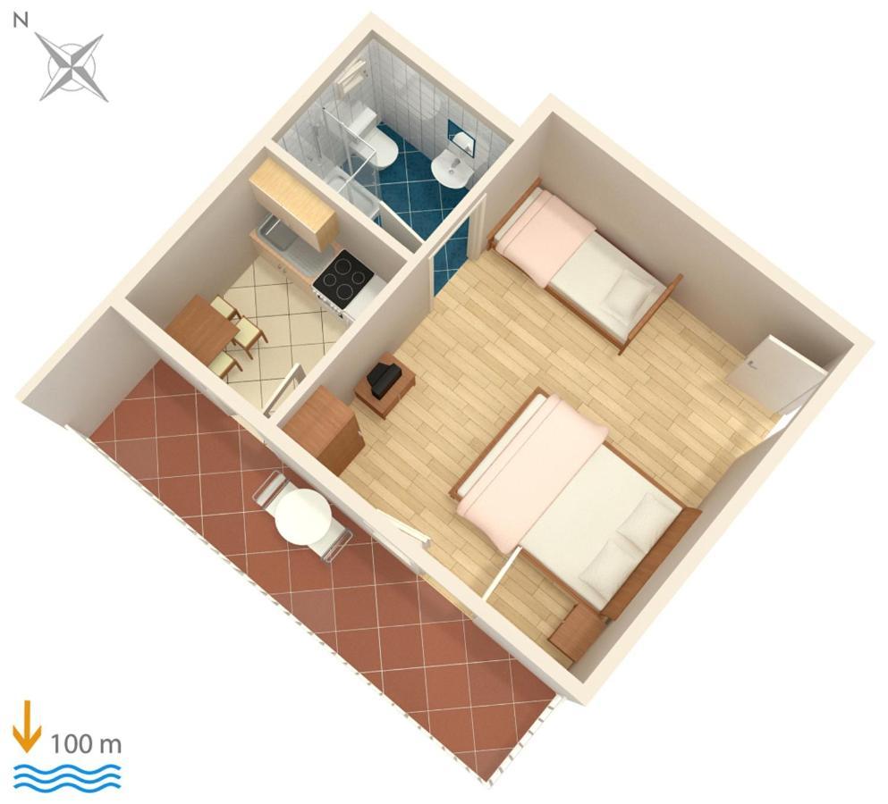 Apartments By The Sea Podaca, Makarska - 6874 Ngoại thất bức ảnh